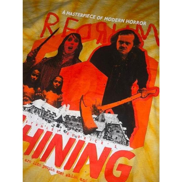 Studiohouse Designs THE SHINING Yellow Tie Dye T-Shirt Men's Size 3XL RARE - Picture 2 of 4